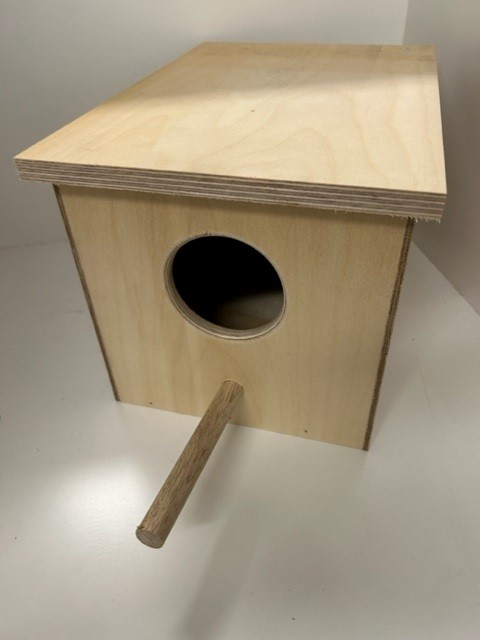 Plywood Small Parrot Breeding Box - Click Image to Close